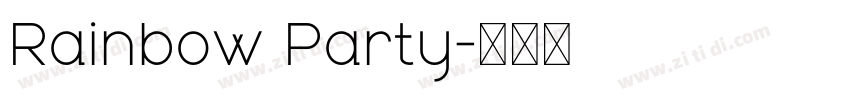 Rainbow Party字体转换